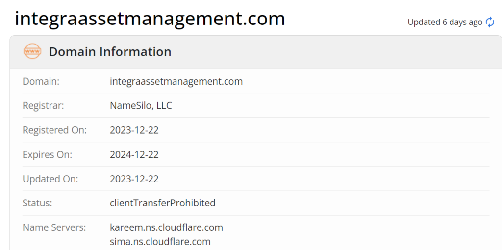 Integra Asset Management - домен